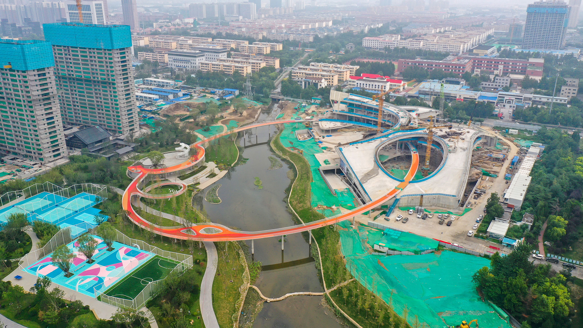 مبنى تجاري فولاذي ثقافي وصالة ألعاب رياضية